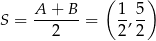  ( ) A--+-B- 1-5- S = 2 = 2,2 