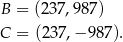 B = (237 ,9 87) C = (237 ,−9 87). 