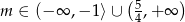  (5 ) m ∈ (− ∞ ,−1 ⟩∪ 4 ,+∞ 