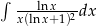 ∫ --lnx---- x(lnx+ 1)2dx 