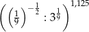 (( ) 1 ) 1,125 1 −2 : 319 9 