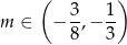  ( 3 1) m ∈ − --,− -- 8 3 