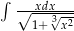 ∫ --xdx--- √ 1+√3x-2 