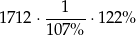  1 1 712 ⋅107%--⋅122 % 