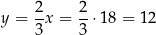 y = 2x = 2-⋅18 = 1 2 3 3 