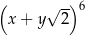 ( -) x + y√ 2 6 