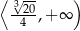 ⟨ √-- ) -320 4 ,+ ∞ 