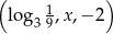 ( 1 ) log 39,x,− 2 