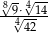 8√9⋅4√-14- √442 