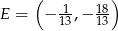  ( ) E = − 113,− 1183 