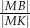 |MB | |MK-| 