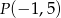 P(− 1,5) 