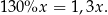 130%x = 1,3x . 