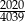 2020 4039 