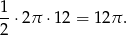 1-⋅2 π ⋅12 = 12 π. 2 