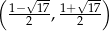 ( √-- √--) 1−-217, 1+-217 