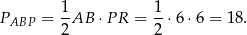 PABP = 1-AB ⋅ PR = 1-⋅6 ⋅6 = 18. 2 2 