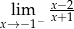  x−2- xl→im−1− x+1 