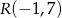 R (− 1,7) 