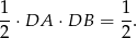 1 1 -⋅ DA ⋅DB = -. 2 2 