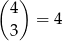 ( ) 4 = 4 3 