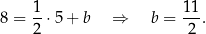  1- 11- 8 = 2 ⋅5 + b ⇒ b = 2 . 