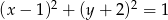  2 2 (x − 1 ) + (y + 2) = 1 