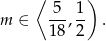  ⟨ ) -5- 1- m ∈ 1 8,2 . 