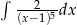 ∫ --2--- (x− 1)5dx 