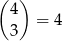 ( 4) = 4 3 