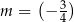 m = (− 3) 4 