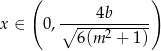  ( ) x ∈ 0,∘----4b------ 6(m 2 + 1) 