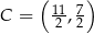  ( ) C = 112 , 72 
