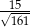 √15-- 161 