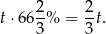  2- 2- t⋅66 3% = 3 t. 