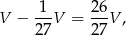V − 1-V = 2-6V , 27 2 7 