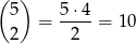( ) 5 = 5-⋅4 = 1 0 2 2 