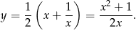  ( ) 2 y = 1- x + 1- = x--+-1. 2 x 2x 