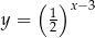  ( )x− 3 y = 1 2 