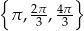 { } π , 2π, 4π- 3 3 