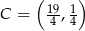  ( ) C = 19, 1 4 4 