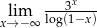  ---3x--- xl→im−∞ log(1−x) 