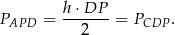  h⋅DP PAPD = -------= PCDP . 2 
