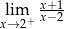  x+-1 xli→m2+x− 2 