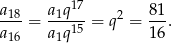 a18 a1q17 2 81- a = a q15 = q = 16. 16 1 