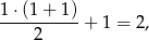 1⋅(1-+-1)- 2 + 1 = 2, 