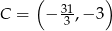  ( 31 ) C = − 3 ,− 3 