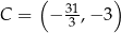  ( ) C = − 31,− 3 3 