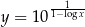  --1-- y = 101−logx 