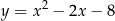 y = x 2 − 2x − 8 